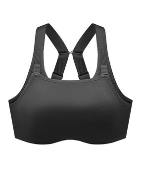 Understance Pulse Flexwire Black Sports Bra with Adjustable Racerback - 34G NWT